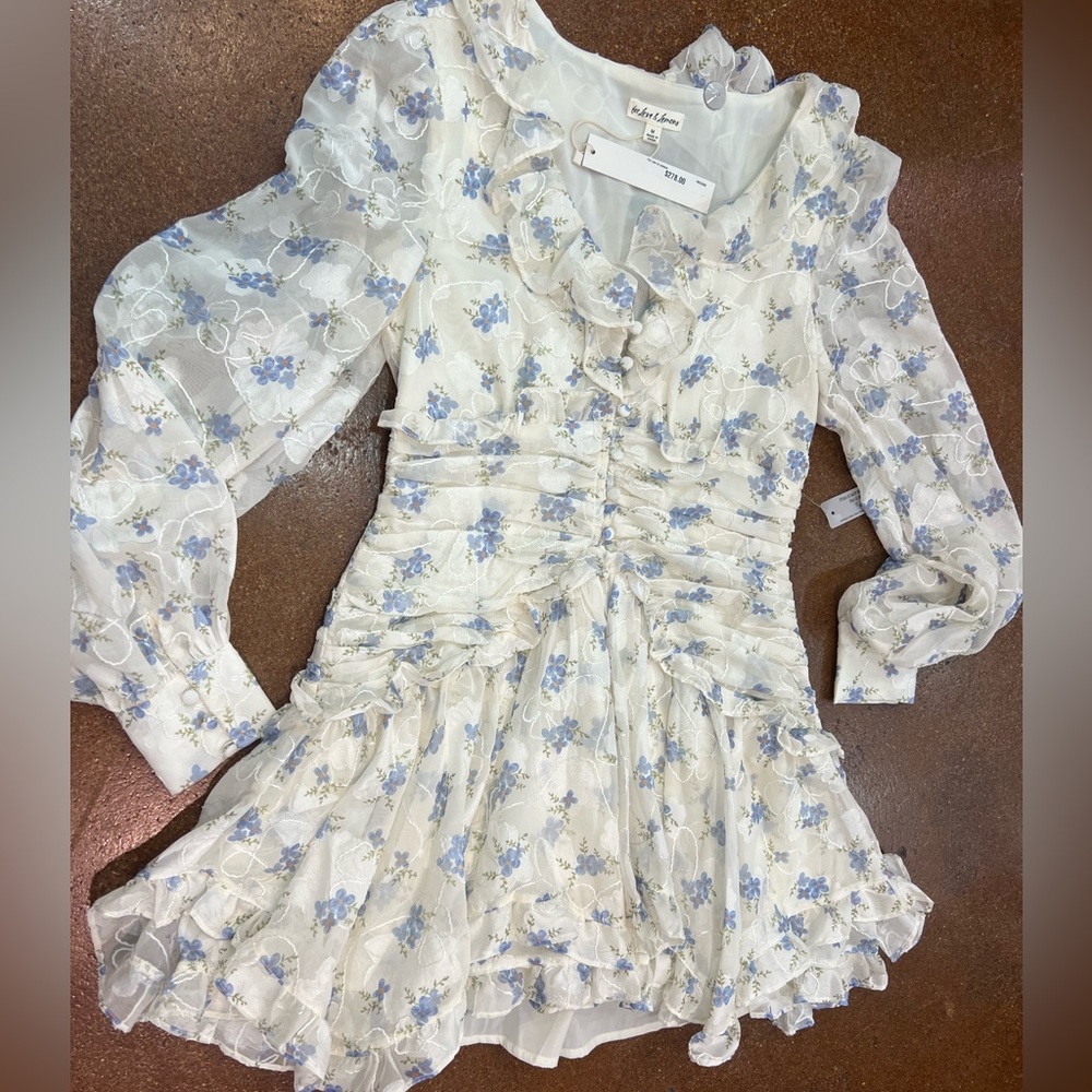 NWT for love and lemons mini ditsy floral size M button front